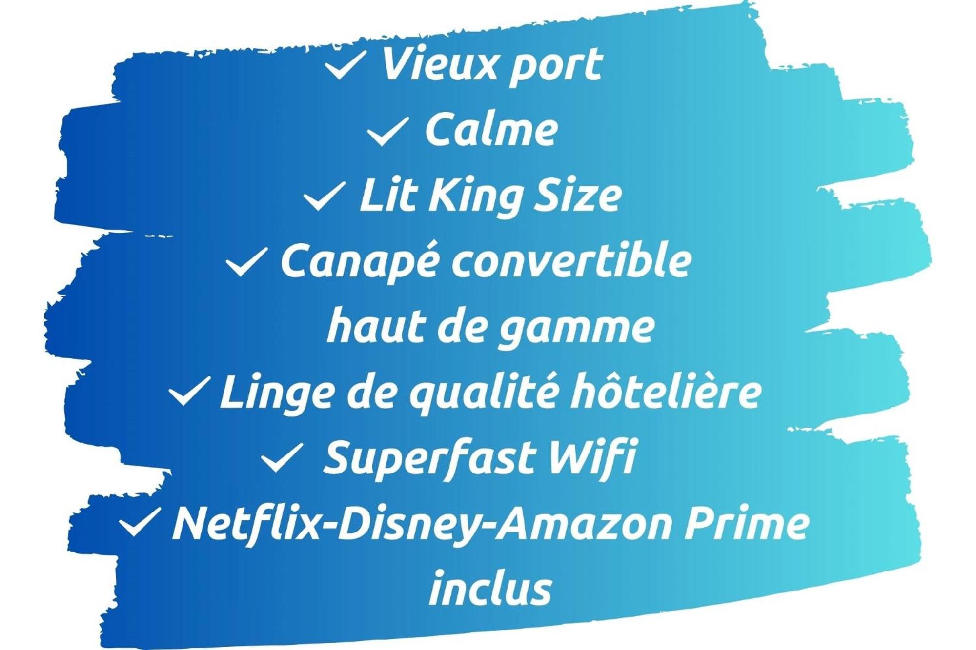 Апартаменты Sud Passion - Fada Vieux Port - Calme - Linge De Qualite - Lit King Size - Fibre Марсель Экстерьер фото